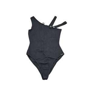 Koral Textured Bodysuit Small Black